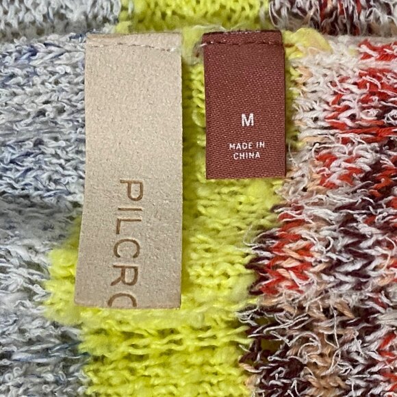 Urban Outfitters Pilcro Knit Crop Sweater M Beige Beach Cruisewear Boho Festival - Picture 3 of 5